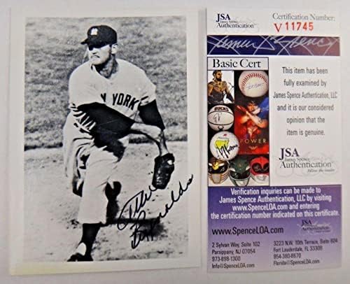 Allie Reynolds potpisala je foto Yankee legendu s JSA CoA - Autografirane MLB fotografije
