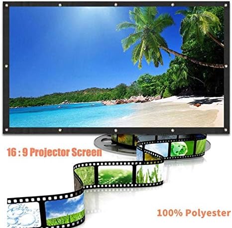 Liruxun 60/72/84/100/120 inč 16: 9 LED projektor zaslon 3D zidne projekcije zaslon Canvas zavjesa za kućno kino