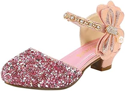 Cipele s niskom potpeticom za djevojčice modne cipele s rhinestonesom i mašnama s niskom potpeticom princeza s cvjetnim uzorkom