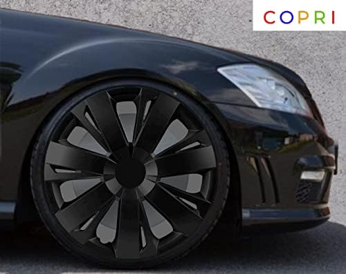 Copri set od 4 kotača od 16 inča crne hubcap Snap-on odgovara Volkswagen VW