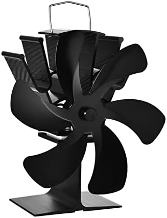 XFADR SRLIWHITE Crni kamin ventilator 6 Toplinski pogon ventilator ventilatora Wood plamenik Eko prihvatljivi tihi ventilator