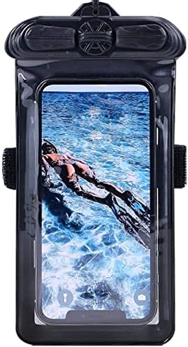 Torbica za telefon Vaxson crne boje, kompatibilan s vodootporan slučajem Lenovo S930 Dry Bag [Nije zaštitna folija za ekran]