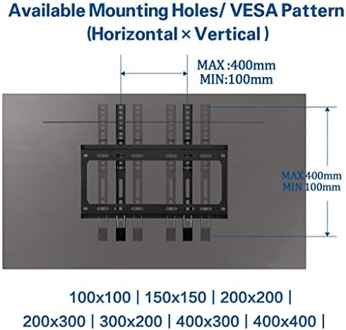 TJLSS naginjanje 15 ° TV nosač za 26-55 inča Univerzalni zidni nosač maksimalno opterećenje 50 kg vesa 400x400mm Podrška