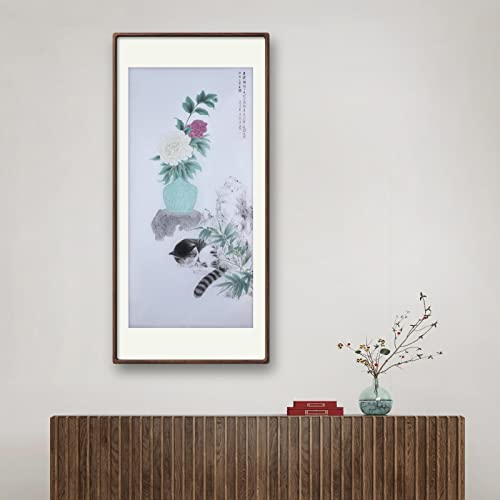 Mačka životinja boefion rock kineska slika ručno oslikana umjetnička djela zidna umjetnost orijentalna azijska četka tinta