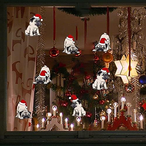 Božićni slatki štene Zidne naljepnice dječja soba Dječji vrtić Spavaća Soba Božićni ukras za kupaonicu djevojčice