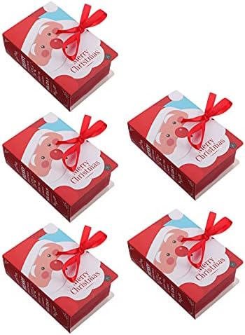 5pcs lijepe crtane poklon kutije božićne kutije u obliku knjige lijepe kutije za bombone dekoracije