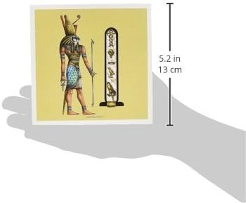 Horus egipatski bog poganske umjetnosti - čestična karta, 6 x 6 inča, singl