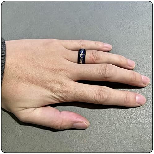 Modni prsten od karbonskih vlakana od nehrđajućeg čelika