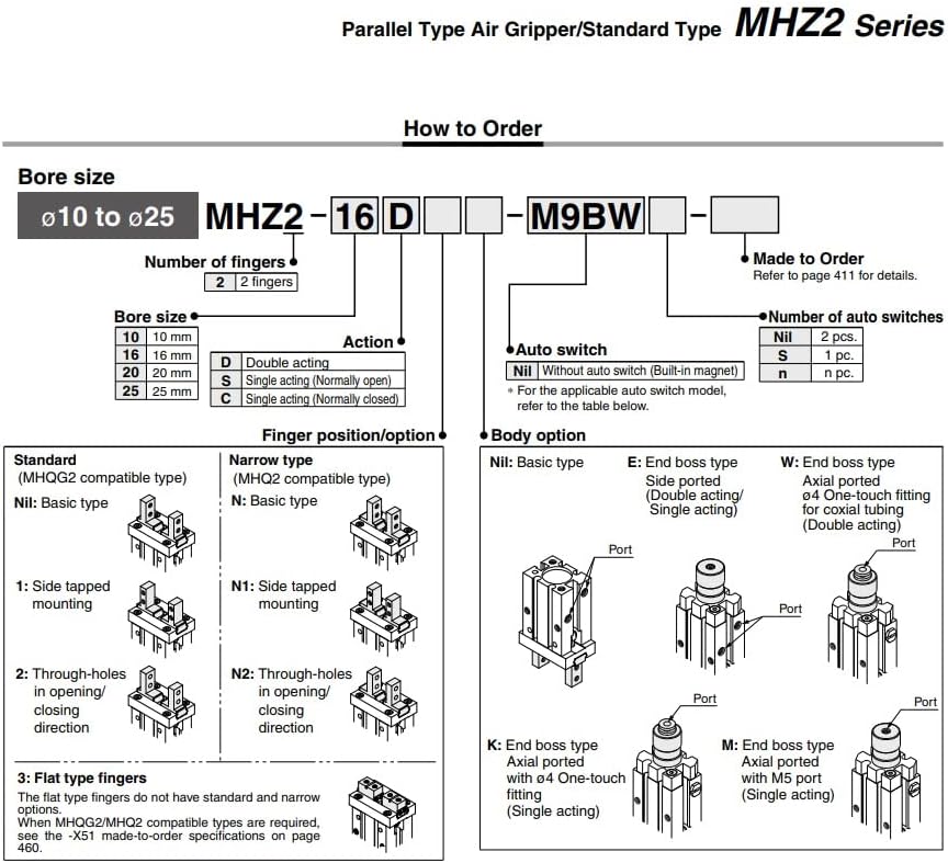 Hysond pneumatski gripper zračni aluminijski stezaljke cilindar prsta, mhza2 mhza2-6d mhza2-6s MHZA2-6C MHZA2-6D1 MHZA2-6D2