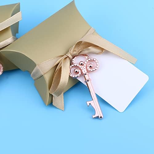 Poklon kutije od 50 komada poklon kutije od 5 komada s vrpcom s poklon oznakom i privjeskom za ključeve papirnate kutije