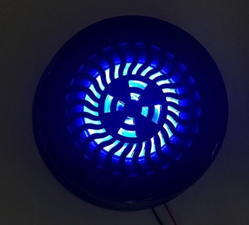 Pummell Drive 2 RV Marine Gloss Crni valoviti plavi LED 5,25 Flush Mount zvučnik UV vodootporan