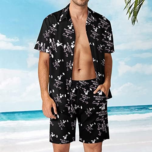Praktično savršen na svaki način da muškarci 2pcs havajski set gumb-dolje labave majice majice plaže hlače tracksuit