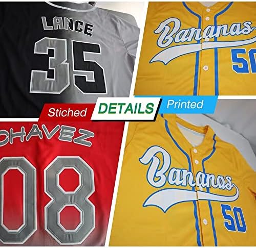 Prilagođeni bejzbol Jersey Sportske košulje peronalizirani obožavatelji Poklon Prilagođeni broj imena za muškarce Djeca