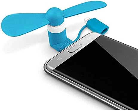 Raxinbang klima uređaj tip c USB mini ventilatori, prijenosni ventilator za hlađenje mobilnog telefona, [3 paketi] kompatibilan