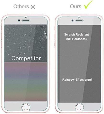 Zaštitno staklo za iPhone zaslona 7, iPhone 8, zbirka eTECH Zaštitni sloj od kaljenog stakla za Apple iPhone 8, iPhone 7