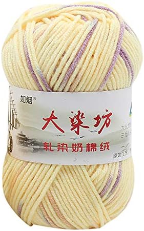 Pletenje 1pcs dječje guste vune 50g šarene ručne pletenine Pamuk mlijeko kukičanje Kućni tekstil teške pletene deke