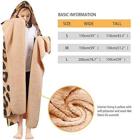 Dremagia s kapuljačom pokrivač nosivo mekano toplo plišano runo obložen deke za tinejdžere muškarce žene žene