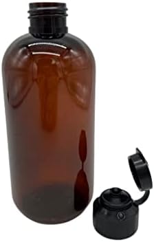 8 oz Amber Boston Plastične boce -3 pakiranje prazne spremnike za ponovno punjenje boca - esencijalna ulja - kosa - Proizvodi