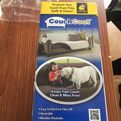 Yumuo kauč zaštitnik za psa, zaštitnik namještaja za kućne ljubimce, ultrazvučno prešivanje, sofa zaštitna pad-smeđe 117x191