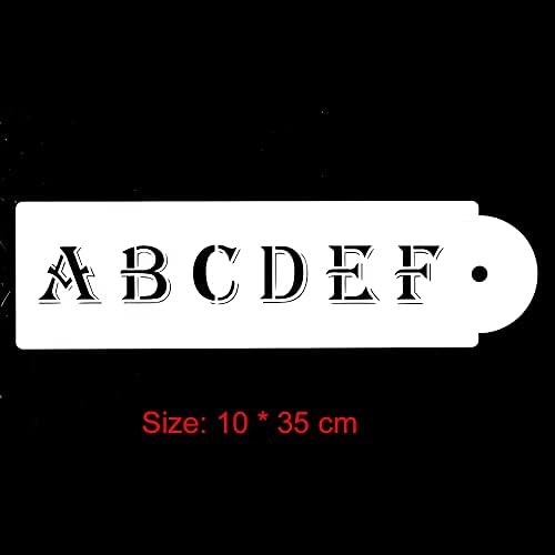 Uradi Sam šablon za ukrašavanje abecede malim slovima predložak za crtanje papira za torte zidni namještaj set od 6