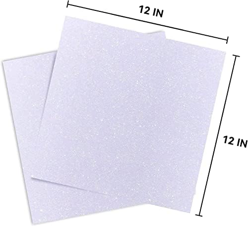 Bijeli sjajni karton - 30 listova Svjetlucavi papir - veličine 12 x 12 - Premium kartice za zacrtavanje, zanat, ukrasi, vjenčanja
