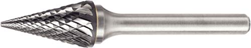 Widia Uklanjanje metala bur M41494 SM, glavni rez rub, šiljasti konus, 0,5 Promjer rezanja, karbid, desni rez, promjer od