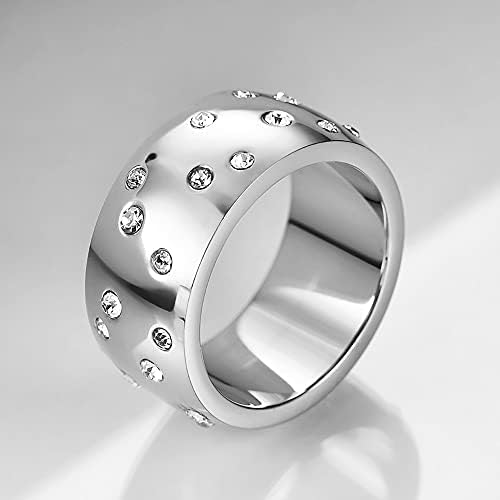 Masivni prsten s kupolom za žene kroasan pleteni upleteni prstenovi s potpisom prekriveni 18K zlatom minimalistički statement