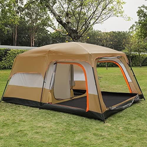 Monibloom 5-8 šator za kampiranje izuzetno velika prijenosna kabina Ogroman šator, vodootporni vjetrovi 1 dnevni boravak