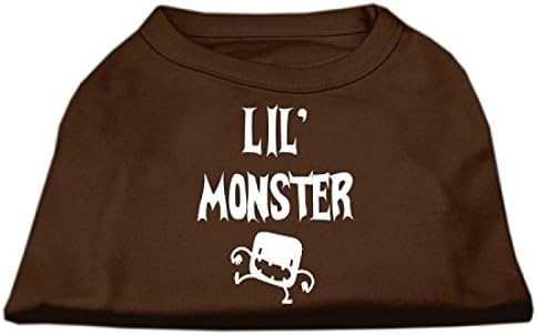 Mirage Pet Products Lil Monster Screen Print majice smeđa Med