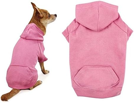 Casual očnjac lijepa u ružičastim psećim kapuljačama pamučna mješavina kenguroo džep