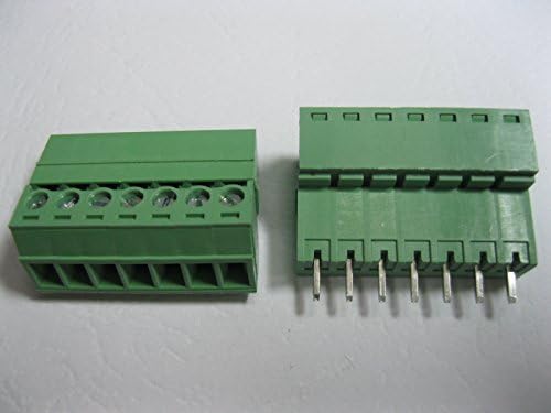 15 PCS-a ravno-pin 7pin/put nagib 3,81 mm priključak priključka priključka za priključak zelena boja s pin