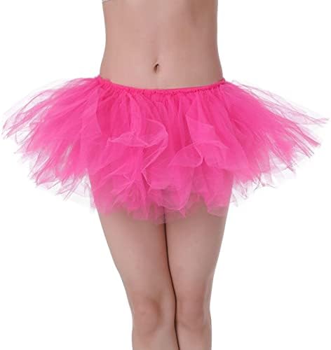 Ženske odrasle mini suknje suknje plešući djevojke Puffy suknja suknja suknja linijske suknje za djevojke 5 slojeva torta