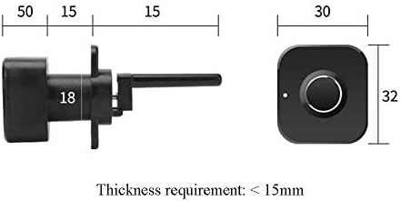 WODMB punjivi USB pametni otisak ladica za ladice za zaključavanje anti-krađe Mini Električna brava za ormarić ormarića ormarić