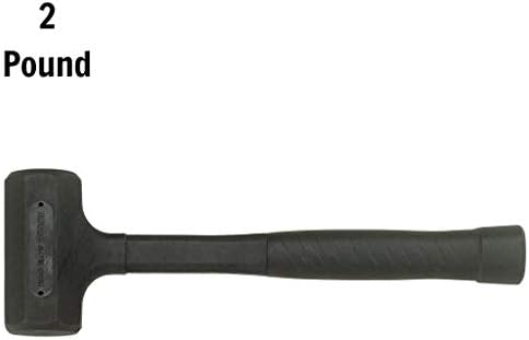 2 lb crni gumeni čekić s mekom površinom bez iskri / oštećenja-955 srebrna 55 mm