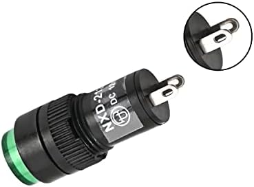 6pcs 12pcs okrugli gumb signalne lampe 212 Duljina 35mm zelena neonska lampa promjer otvora 12mm indikatorske lampe za uštedu