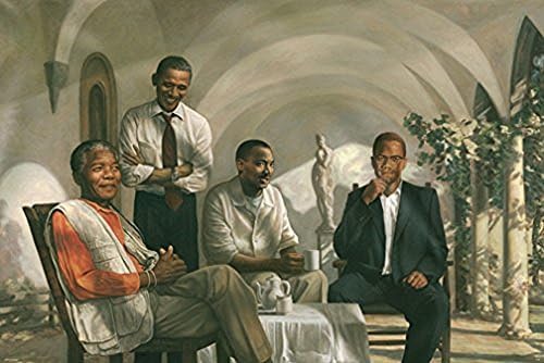 Pionirski poster - Mandela - Malcolm X - Obama - Martin Luther King - MLK - Slika: 12x18