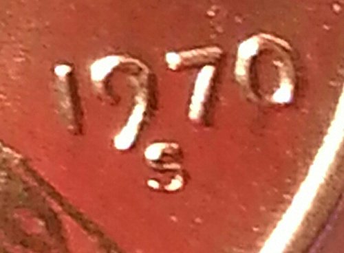 1970 -S SD Lincoln Cent - Dokaz mali datum